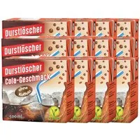 DURSTLOESCHER Softgetränk, Durstlöscher Cola aromatischer Drink koffeinfrei 500ml 12er Pack
