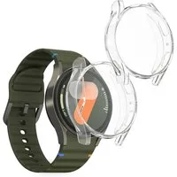 kwmobile Smartwatch-Hülle 2x Silikon Hülle für Samsung Galaxy Watch 7 40mm, Schutzhülle Fullbody Display Cover Set aus Silikon