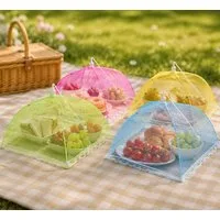 Koopman Schutzhaube Fliegenhaube Insektenschutz Garten Bunt 4er Set,(Set, 4-tlg., Packung) Insektenhaube, 30x30x20cm, 4tlg, Speisenhaube, Outdoor Schutz