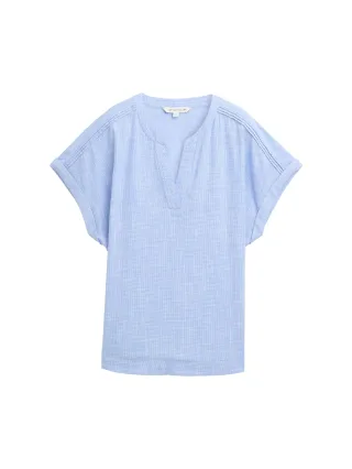 Tom Tailor - Loose Fit Bluse dreamy blue - Gr. - 36