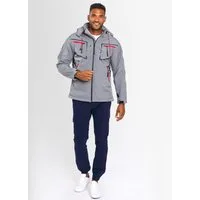 Arctic Seven Softshelljacke ASPierr sportliche Outdoor Funktionsjacke mit abnehmbarer Kapuze