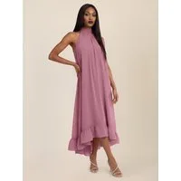 Apart Chiffonkleid mit Volantsaum
