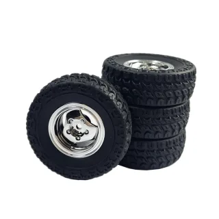 4PCS LDRC 18401 1/18 Rock Crawler RC Car Original Parts Tires Wheels Vehicles Models Spare Accessories