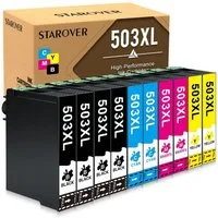 STAROVER 5/10PK 503XL Multipack für Epson 503 Druckerpatronen Tintenpatrone (Expression Home XP-5200 XP-5205, WorkForce WF-2960DWF WF-2965DWF)