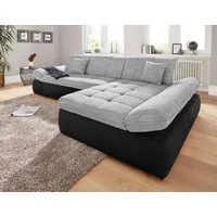 DOMO collection Ecksofa PB MORIC wahlweise mit Bettfunktion + Armteilverstellung, L-Form, im XXL-Format, B/T/H:300/172/80 cm, feine Steppung