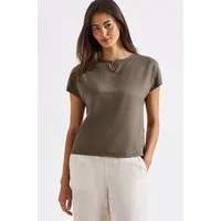 STREET ONE Shirttop mit Cut-Out Detail