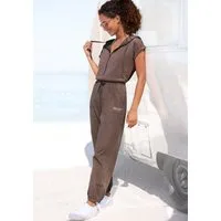 Venice Beach Overall aus Jerseyware, kurzärmliger Jumpsuit mit Taschen