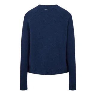 Boss - T-Shirt für Damen, Stehkragen, Schmal, Langärmlig (Dunkelblau)
