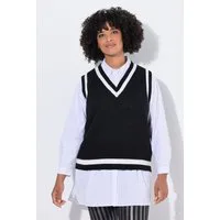 Angel of Style Strickpullover Pullunder Loose Fit Leo-Totenkopf