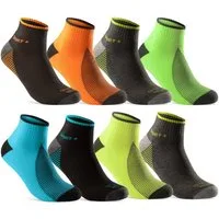 sockenkauf24 Sneakersocken 8 oder 12 Paar SPORT Socken Damen Herren "NEON" (8-Paar, 43-46) mit verstärkter Frotteesohle Baumwolle - 16209 WP