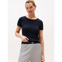 Tommy Hilfiger Underwear T-Shirt mit Ripp-Struktur, Rundhals
