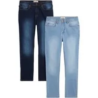 bonprix Regular-fit-Jeans (Packung, 2-tlg) Regular Fit, gerader Schnitt, im 2er-Pack