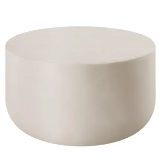 tectake Couchtisch, Beige, Keramik, Rund, 80x39.5x80 cm, Wohnzimmer, Wohnzimmertische, Couchtische