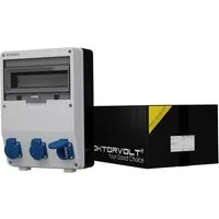 Doktorvolt Stromverteiler TD 3x230V Wandverteiler mit Mennekes Dosen Steckdosenverteiler 3-fach