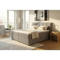 ED EXCITING DESIGN Boxbett "Granada" inkl. Bettkasten und Topper, erhältlich in den Größen 120x200cm, 160x200cm & 180x200cm