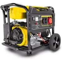 BAMATO Stromerzeuger BGE-5400, 5,4 in kW, (1-tlg), AVR Stromgenerator, Fahrwerk, Transportgriff, Kupferwicklung E-Start