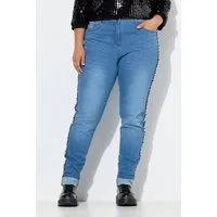 Angel of Style Regular-fit-Jeans Mom-Jeans Lea Wording-Seitenstreifen 5-Pocket