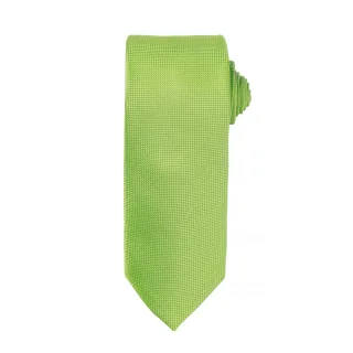 Premier Mens Micro Waffle Formal Work Krawatte (Limette)