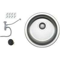 Faizee Möbel Edelstahlspüle Edelstahl Einbauspüle 42 cm – Stilvoll, Praktisch & Kompakt