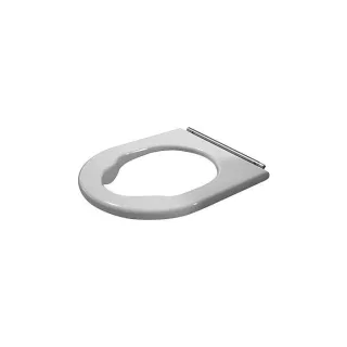 Duravit WC-Sitzring Starck 3 Vital weiss, Scharniere Edelstahl matt