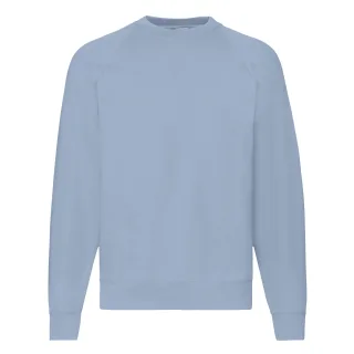 Fruit Of The Loom Herren Raglan-Ärmel Belcoro® Sweatshirt (Mineral Blau)
