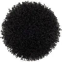 Heckett and Lane Badematte Onda Badematte 60 rond Night Black Badematte 60-Rond Night-Black Uni, Baumwollmischung, Badematte Badteppich