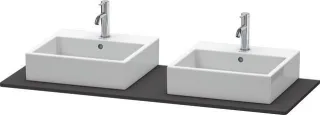 Duravit XSquare Konsole Graphit Supermatt 1400x550x16 mm - XS063GB8080 XS063GB8080