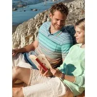 Hajo Poloshirt Pikee-Poloshirt in Multicolor-Streifen allover - stay fresh-Qualität