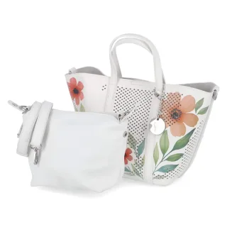 Fräulein Frida Mini-Shopper Set - Gr.  - Weiß - Synthetik