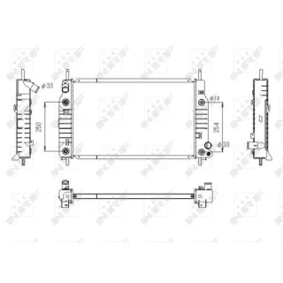 NRF Motork?hler gel?tet Ford Cougar Mondeo 1 2 53748
