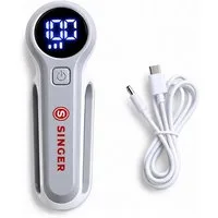 Singer Fusselroller - Fusselentferner Textilrasierer (wiederaufladbar), USB-Ladekabel, abnehmbares Flusensieb, ergonomischer Griff
