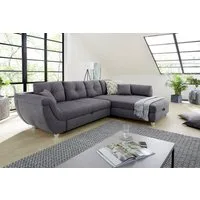 Jockenhöfer Gruppe Ecksofa Maranello L-Form, B: 330 cm, mit Bettfunktion, Bettkasten & Zierkissen