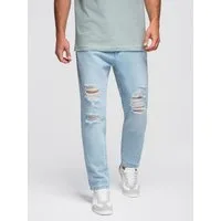OMBRE Destroyed-Jeans Herrenjeans CARROT FIT mit Waschung –