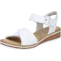 Rieker Sandalette Keilsandale, Sommerschuh, Urlaubsschuh mit Klettriemchen