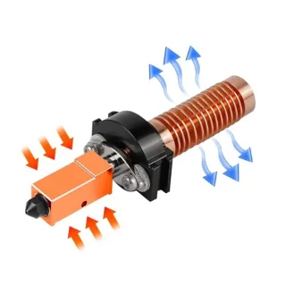 Upgrade Hotend for Flashforge Adventurer 5M / 5M Pro Pinting Head 280℃ Ceramic Heating Block Kit AD5M Hard Steel Nozzle