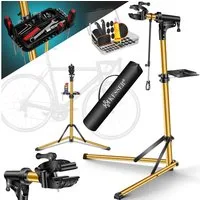 KESSER Fahrrad-Montageständer, Fahrradmontageständer Profi Reparaturständer Aluminium