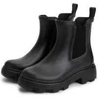 Tommy Hilfiger RUBBER FLAG CLEATED RAINBOOT Chelseaboots Stiefelette, Rainboots mit beidseitigem Stretcheinsatz
