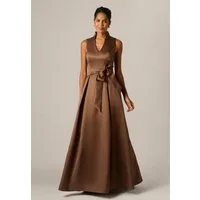Adrianna Papell Abendkleid Mikado Tie Front Dress Elegantes, ärmelloses Ballkleid aus Mikado