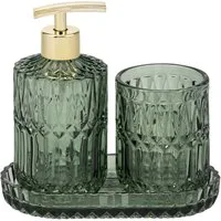 eluno Badaccessoire-Set BURANO 3tlg. Glas, 3 tlg.