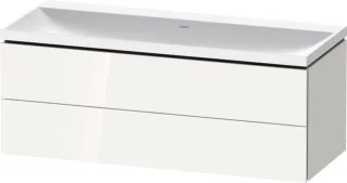 Duravit L-Cube c-shaped Set wandhängend Weiß Hochglanz 1200x480x480 mm - LC6953N22220000 LC6953N22220000