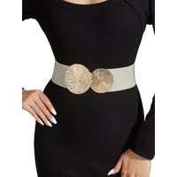 Zaewry Taillengürtel Damen Elastische gürtel, 6cm Breiter Stretch Gürtel Taillengürtel für Kleid, Mantel und Bluse