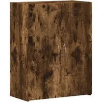 furnicato Aktenschrank 60 x 32 x 77,5 cm in Räuchereiche, Massivholz (1-St)