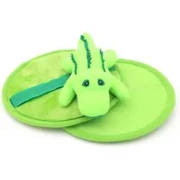 B Best Sporting Plüschfigur Klettballspiel mit Plüschtier - Krokodil Kurt - Grün