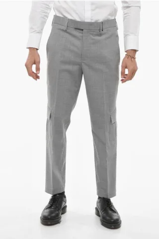 NATE Cargohose mit Skinny Fit in Grau