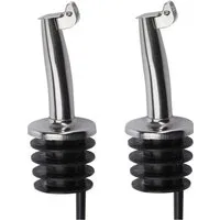 WESTMARK Flaschenausgießer 2 Stk., »Inox Gastro«, PE-Kork, mit Metallkläppchen und Luftröhrchen