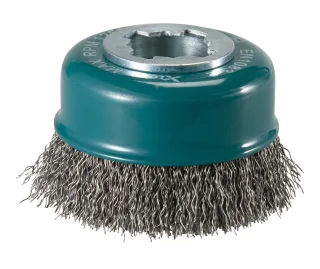 Makita Topfbürste, 75 mm - gewellt - verzinkter Stahl - X-LOCK - D-73396