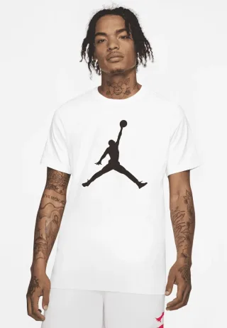 NIKE Herren M J Jumpman SS Crew T Shirt in weiß