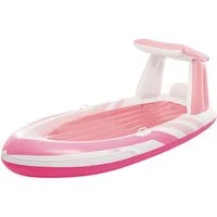 Intex Badeinsel »PINK PARADISE BOAT FLOAT«, mit Reparatur-Set und Getränkehalterung