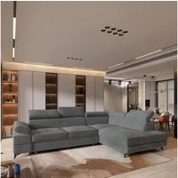 Masseno Ecksofa FAVIEN mit Schlaffunktion L-Form, Sofa mit Bettkasten