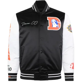 Mitchell & Ness NFL Denver Broncos Herren Satin Bomberjacke